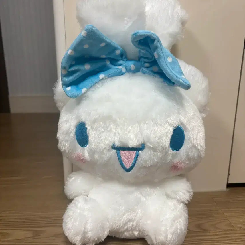 [BUNJANG] Sanrio Cinnamoroll Doll Blue Dot Ribbon / 산리오 시나모롤 인형 블루 도트 리본