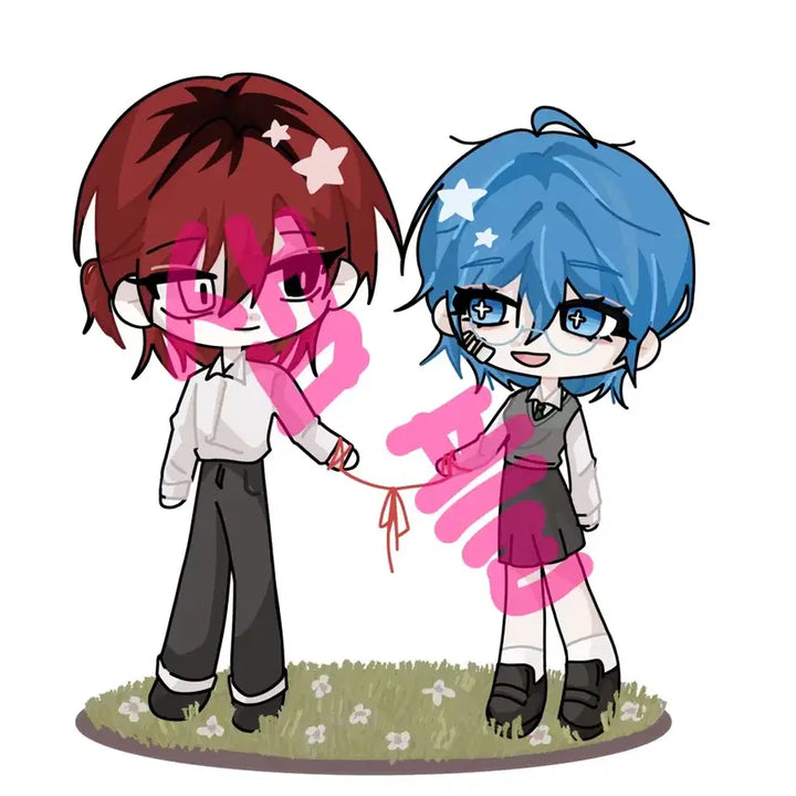 [BUNJANG] 2-Person Pair SD Commission / 2인 페어 sd 커미션 (1 type)