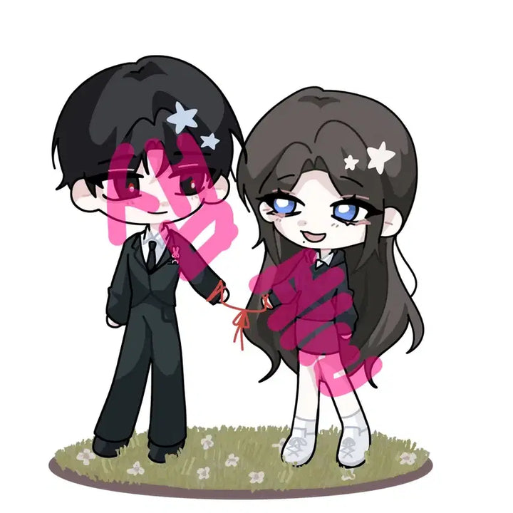 [BUNJANG] 2-Person Pair SD Commission / 2인 페어 sd 커미션 (1 type)