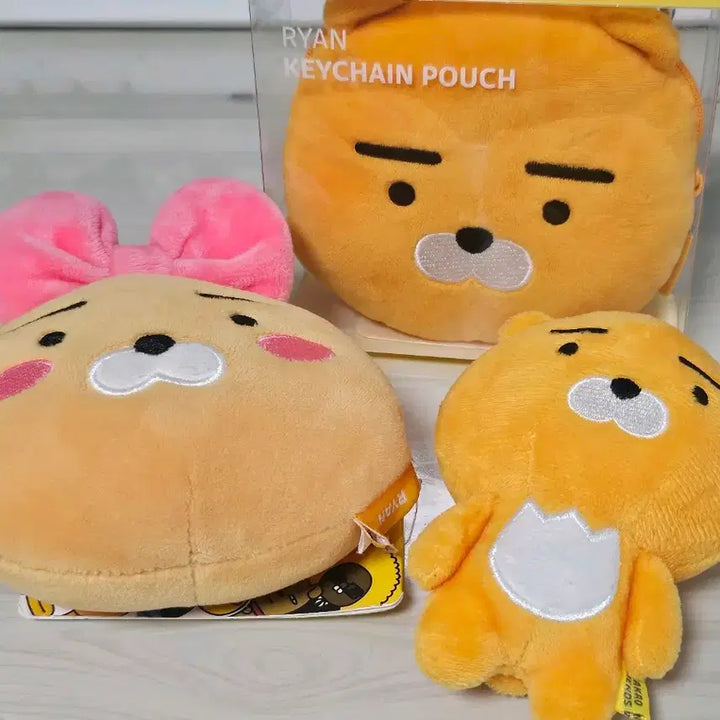 [BUNJANG] Kakao Friends Ryan Plush Doll / Plush Keychain / Card Case Set / 카카오프렌즈 라이언 인형/인형키링/카드케이스