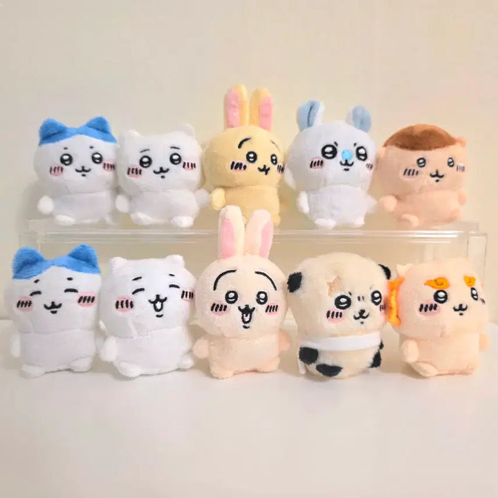 [BUNJANG] Chiikawa Osuwari Nuigurumi Plush Set (Series 1 &amp; 2) / 치이카와 앉은 인형 오스와리 누이구루미 1, 2탄 10종 가챠