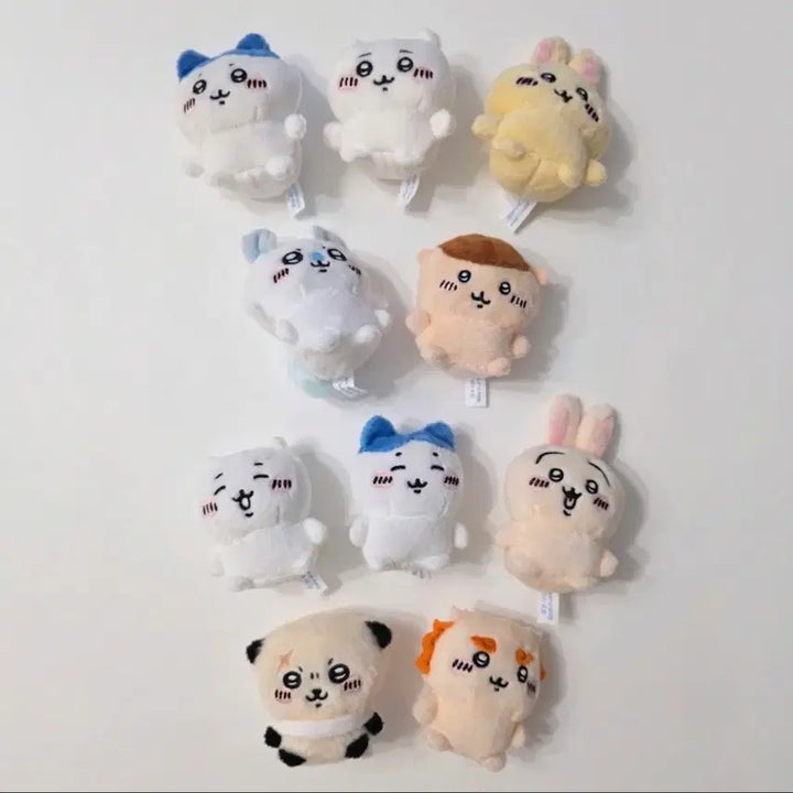 [BUNJANG] Chiikawa Osuwari Nuigurumi Plush Set (Series 1 &amp; 2) / 치이카와 앉은 인형 오스와리 누이구루미 1, 2탄 10종 가챠