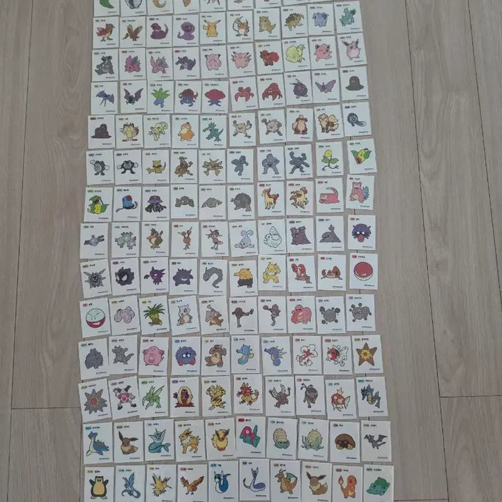 [BUNJANG] Pokemon Stickers 1st Gen 150-Piece Bundle (Mew, Mewtwo x4 Excluded) / 포켓몬 띠부씰 1세대 150장 일괄판매합니다(뮤,뮤츠4종없음)