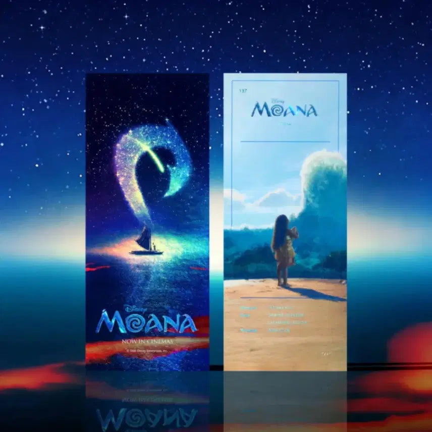 [BUNJANG] Moana Original Ticket / TTT / IMAX / 4DX Poster Set / [모아나] 오리지널티켓/TTT/아이맥스/4DX 포스터