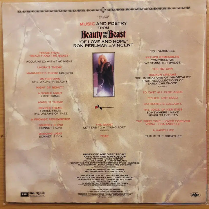 [BUNJANG] Lee Holdridge Beauty &amp; The Beast of Love LP / Lee Holdridge - Beauty&amp;The Beast of love