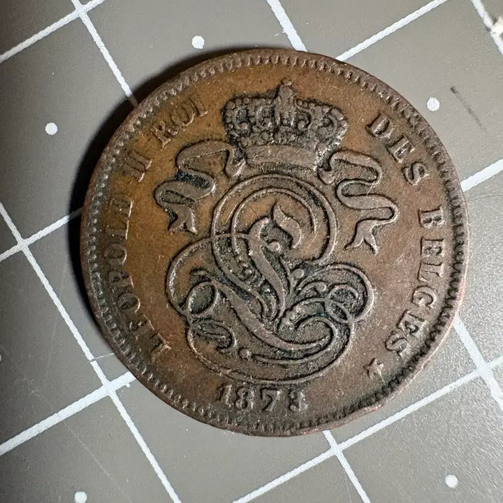 [BUNJANG] Belgium 1873 2 Centesimes Coin / 벨기에 1873년 2센트 주화