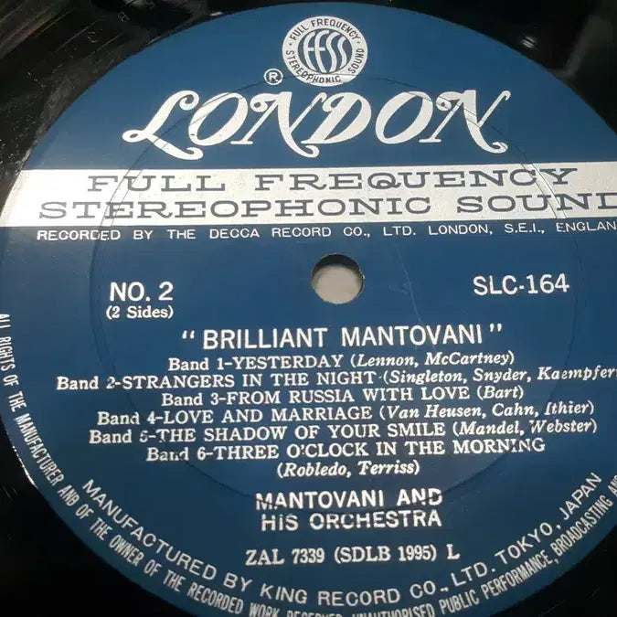 [BUNJANG] Mantovani 1974 Japanese Pressing LP Brilliant Movie Themes / 엘피 - 영화음악/브릴리언트 만토바니