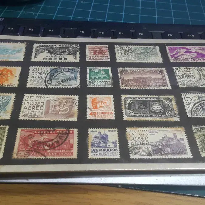 [BUNJANG] 1950s Mexico Used Stamps Collection (20 pcs) / 1950년대 멕시코 우표 모음