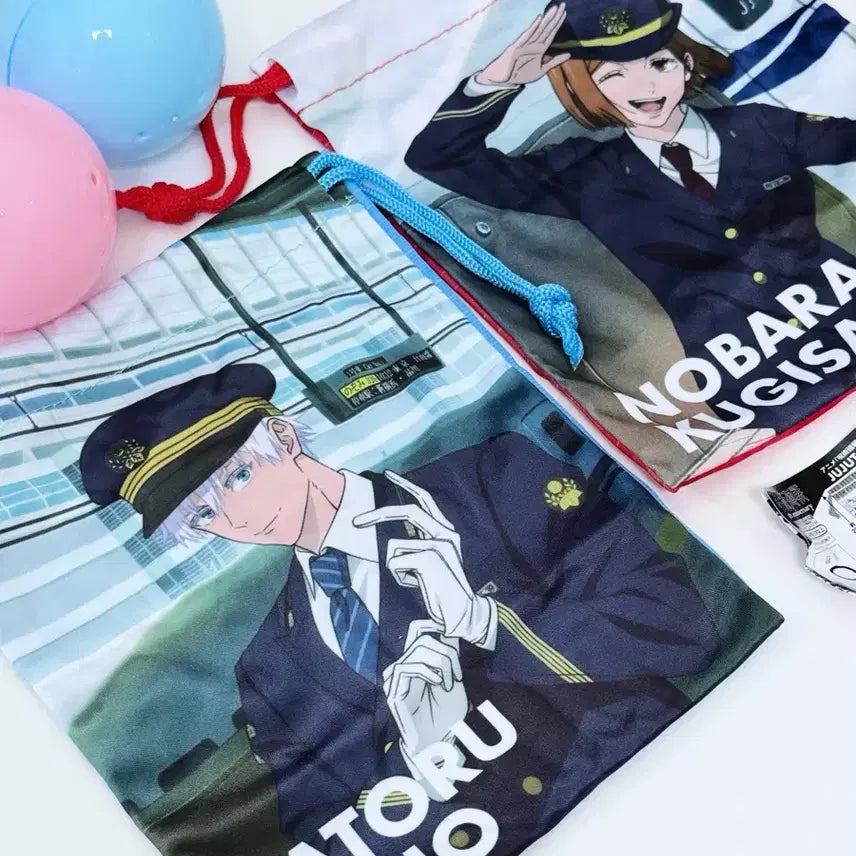 [BUNJANG] Jujutsu Kaisen Juju Exploration Nagoya JR Collaboration Pouch Set - Satoru Gojo &amp; Nobara Kugisaki / 주술회전 쥬쥬탐방 쥬쥬타비 나고야 JR 콜라보 파우치 고죠 사토루 노바라