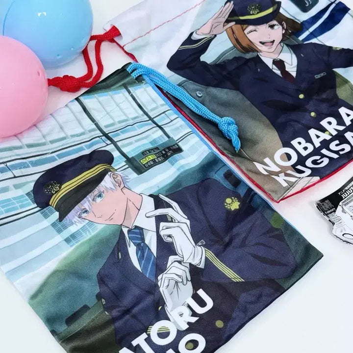 [BUNJANG] Jujutsu Kaisen Juju Exploration Nagoya JR Collaboration Pouch Set - Satoru Gojo &amp; Nobara Kugisaki / 주술회전 쥬쥬탐방 쥬쥬타비 나고야 JR 콜라보 파우치 고죠 사토루 노바라