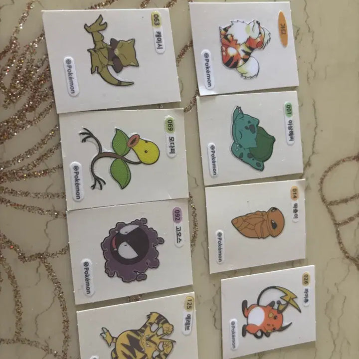 [BUNJANG] Pokemon Stickers Bundle Set (9 pcs) / 포켓몬 띠부씰 9장 일괄