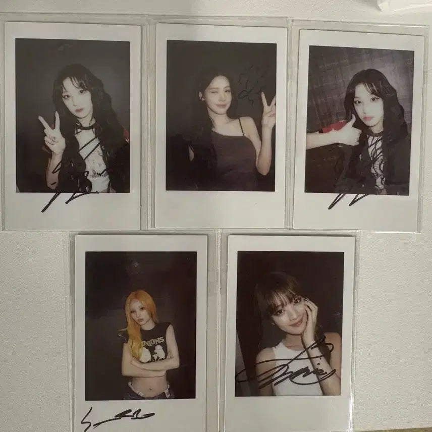 [BUNJANG] G)I-DLE Polaroid Autographed Photocard Bundle Set / 아이들 폴라로이드 싸인 포카 일괄