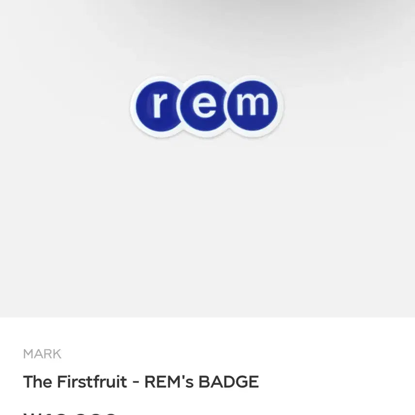 [BUNJANG] NCT Mark The Firstfruit REM Badge / 마크 솔로 The Firstfruit REM 뱃지 새제품