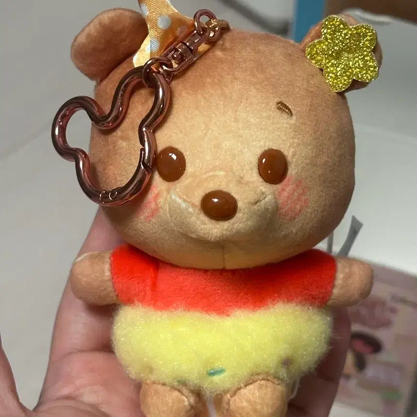 [BUNJANG] Top Toy Winnie the Pooh Cocoa Workshop Keychain / 탑토이 푸 키링 디즈니 코코아 워크샵