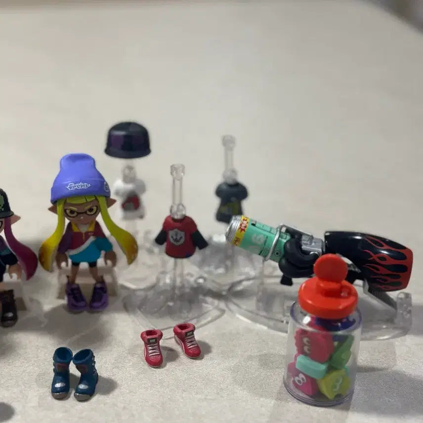 [BUNJANG] Splatoon Gacha + Gear Food Toy Bundle / 스플래툰 가챠 + 기어 식완 일괄