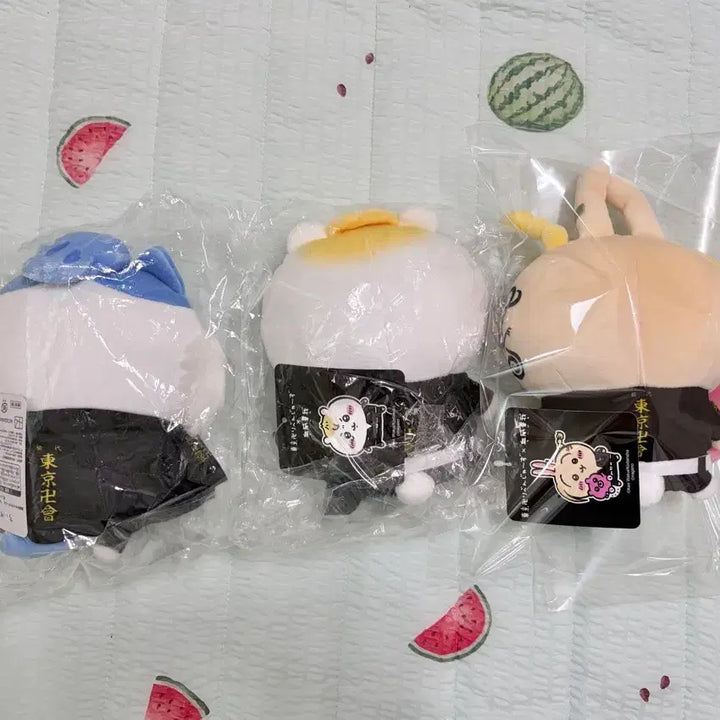 [BUNJANG] Tokyo Revengers x Chiikawa Collaboration Plush Set (3 Types) / 무배)도쿄리벤저스 치이카와 콜라보 누이 3종 일괄 도리벤 우사기 하치와레