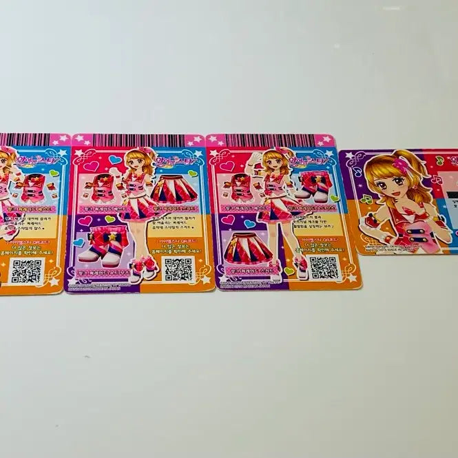 [BUNJANG] Aikatsu! Akari Hoshimiya School Uniform Pink Parade Card Set / 아이엠스타 하늘이 스쿨룩 아이카츠 아카리 교복 핑크 퍼레이드