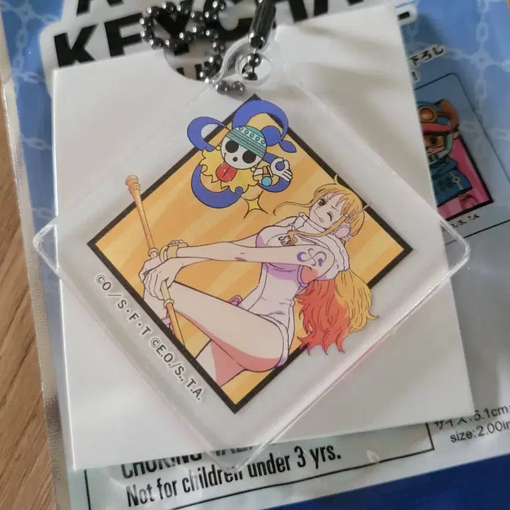 [BUNJANG] One Piece Acrylic &amp; Block Keychains Bundle Set (Nami, Sanji, Chibi Sanji) / 일괄)원피스키링 상디키링 나미키링 원피스블럭키링 원피스아크릴키링