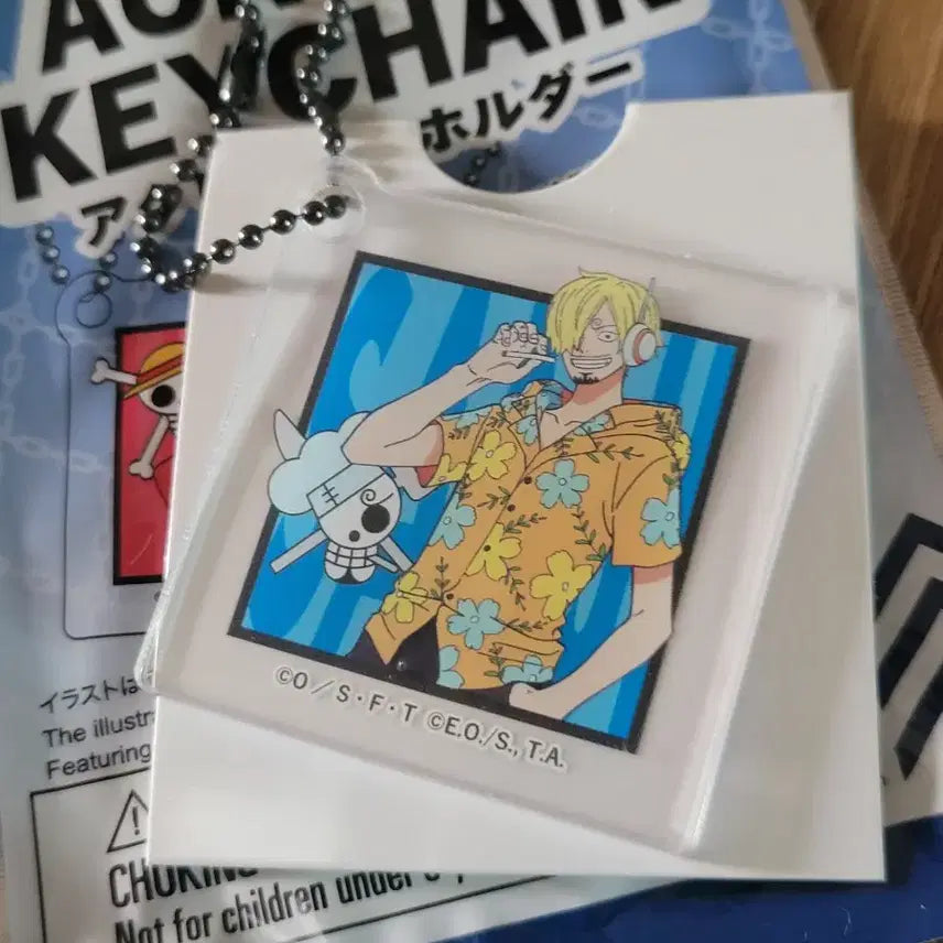 [BUNJANG] One Piece Acrylic &amp; Block Keychains Bundle Set (Nami, Sanji, Chibi Sanji) / 일괄)원피스키링 상디키링 나미키링 원피스블럭키링 원피스아크릴키링