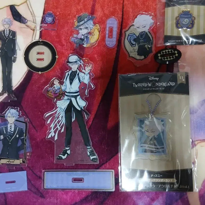 [BUNJANG] Twisted Wonderland Azu Acrylic Stand &amp; Keychain Bundle / 트위스티드 원더랜드 트위스테 아즐 아크릴스탠드 아크릴키링 일괄 판매합니다
