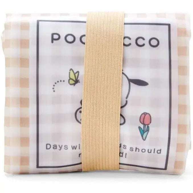 [BUNJANG] Sanrio Pochacco Checkered Eco Bag / 산리오 에코백 체크무늬 장바구니 포차코
