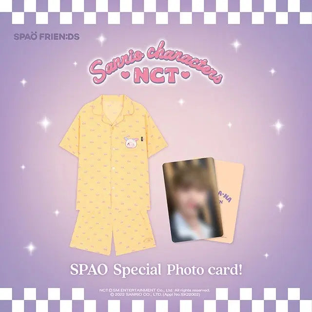 [BUNJANG] NCT Jaemin SPAO x Sanrio Usahana Summer Short Sleeve Pajamas S Photocard Bundle / 재민 스파오 산리오 여름 반팔 잠옷 S 파자마 우사하나 엔시티nct 포카