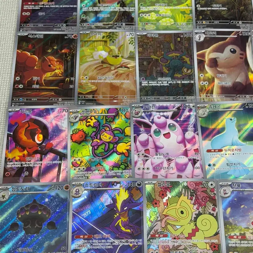[BUNJANG] Pokemon AR Cards - Vulpix, Bulbasaur, Jigglypuff, etc. - Non-duplicate Set - Excellent Condition / 포켓몬카드 식스테일 이상해씨 푸크린 등 미중복 AR 카드 일괄 상태최상!