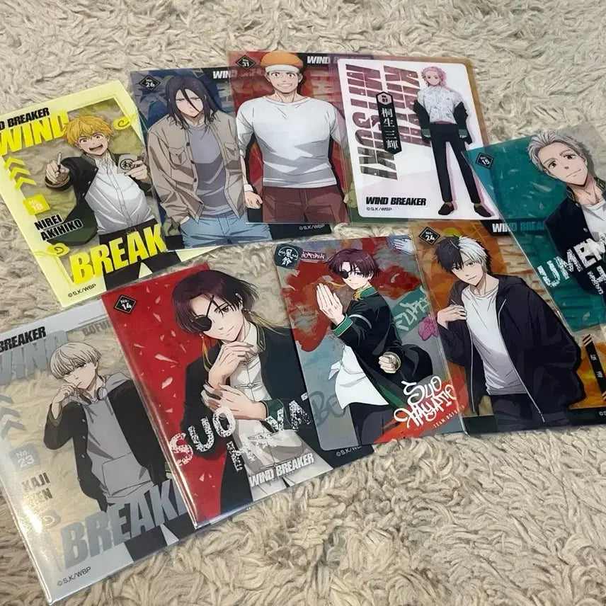 [BUNJANG] Wind Breaker Ichiban Kuji Set - Sakura Umemiya &amp; Kaji (Part 1) / 윈브레 윈드브레이커 웨하스 1탄 일괄 스오 카지 우메미야 사쿠라