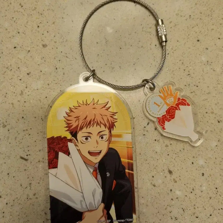 [BUNJANG] Jujutsu Kaisen Phantom Parade Yuji Itadori 1st Anniversary Acrylic Wire Keyring / 이타도리 유지 주술회전 팬텀퍼레이드 1주년 기념 굿즈 아크릴 와이어 키링