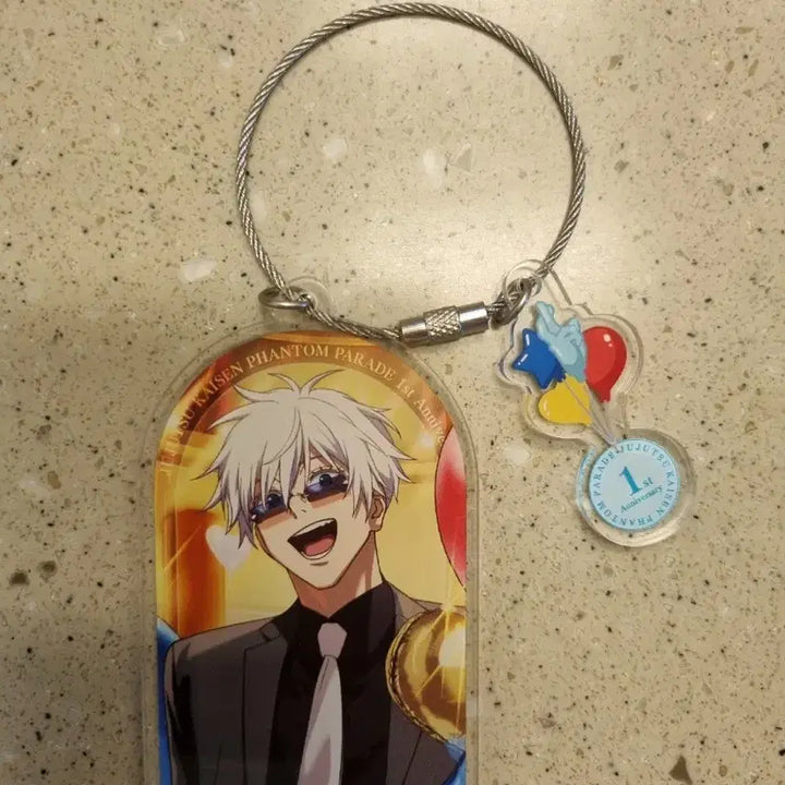 [BUNJANG] Jujutsu Kaisen Phantom Parade Gojo Satoru 1st Anniversary Acrylic Wire Keychain / 고죠 사토루 주술회전 팬텀퍼레이드 1주년 기념 굿즈 아크릴 와이어 키링