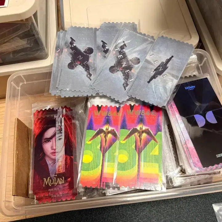 [BUNJANG] Tenet Original Ticket Set (2 Types) with Wonder Woman &amp; Mulan Tickets - Christopher Nolan Disney Movie Goods / 테넷 오리지널티켓 2종일괄 원더우먼 뮬란 오티 크리스토퍼놀란디즈니영화굿즈