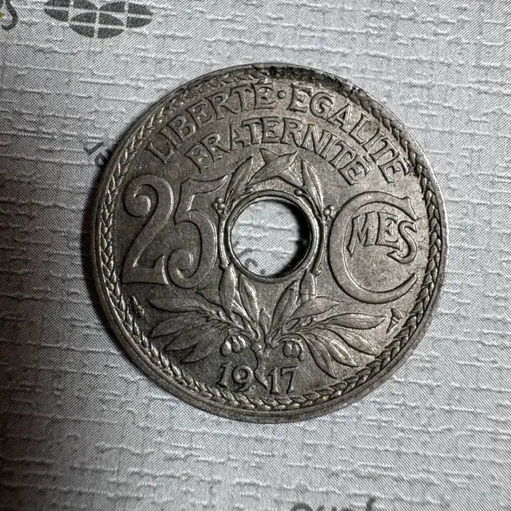 [BUNJANG] 1917 France 25 Centimes Coin / 완미사용 1917년 프랑스 25센트 동전