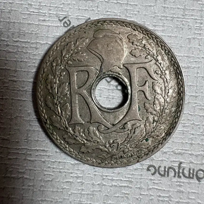 [BUNJANG] 1917 France 25 Centimes Coin / 완미사용 1917년 프랑스 25센트 동전