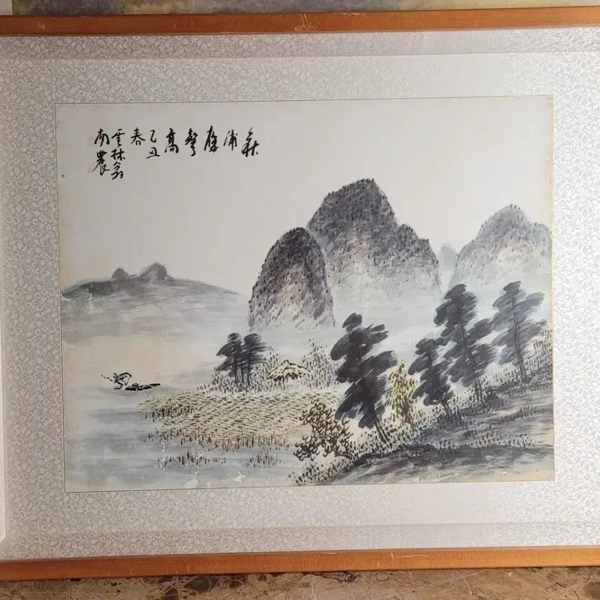 [BUNJANG] Namnong Heo Geon Spring Landscape Painting Framed / 남농허건 봄 풍경화 그림액자