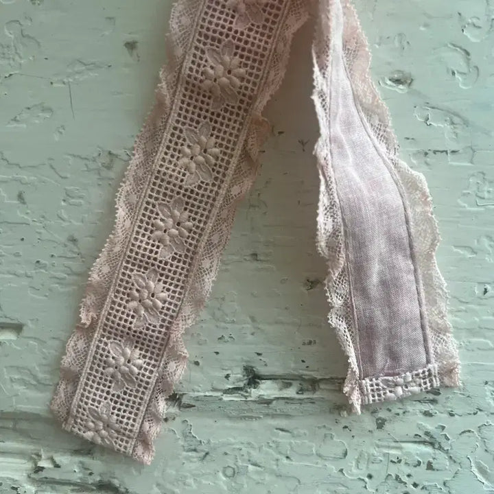 [BUNJANG] French Vintage Pink Lace Trim / 프랑스 빈티지 핑크 레이스 곰돌이추천