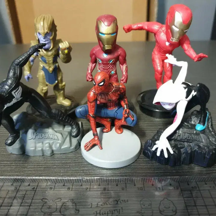 [BUNJANG] Marvel Spider-Man Character Figure Set (6 Types) / 마블 스파이더맨 피규어 6종 세트