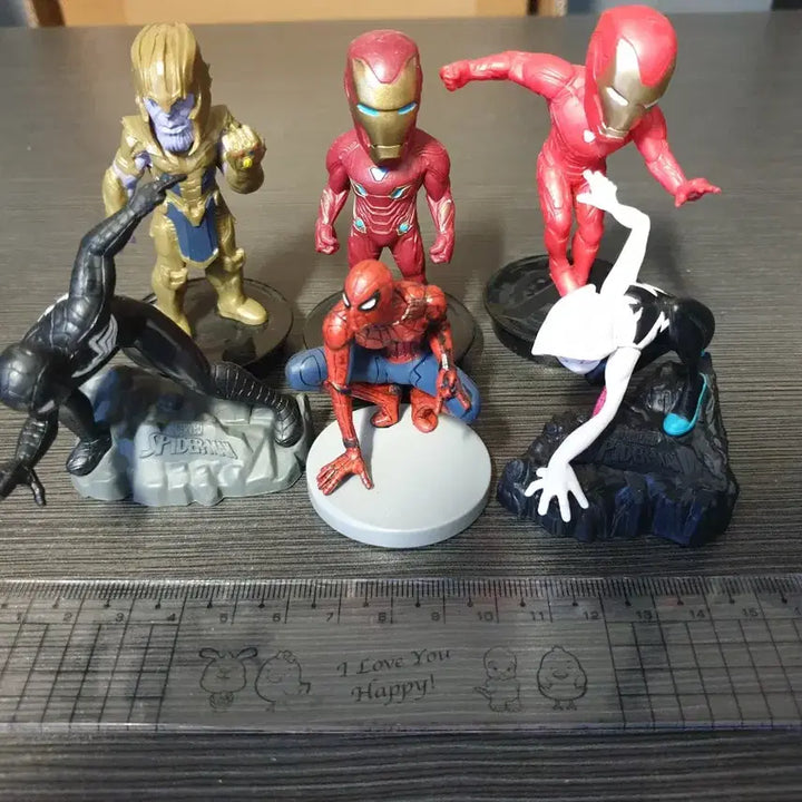 [BUNJANG] Marvel Spider-Man Character Figure Set (6 Types) / 마블 스파이더맨 피규어 6종 세트