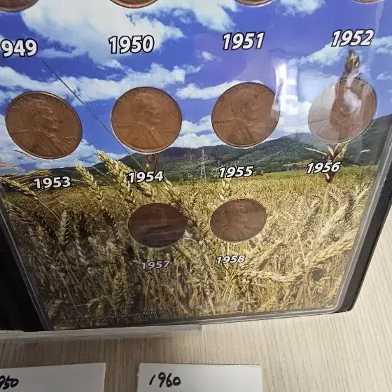 [BUNJANG] Collection of US 1 Cent Coins by Year (1936-1969) / 미국 1센트 동전 연대별 모음 일괄