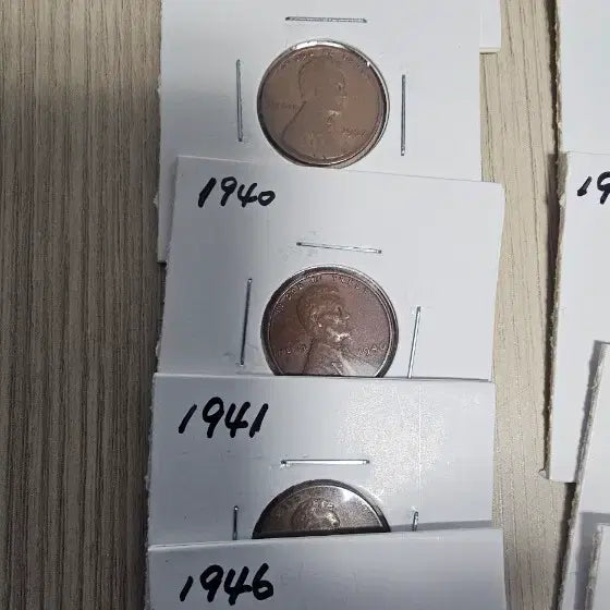 [BUNJANG] Collection of US 1 Cent Coins by Year (1936-1969) / 미국 1센트 동전 연대별 모음 일괄