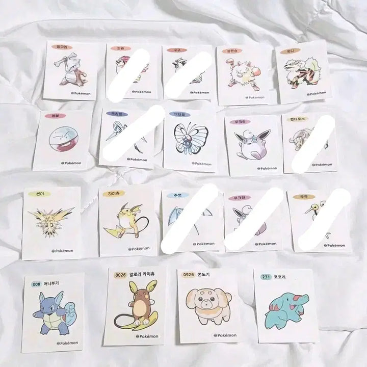 [BUNJANG] Pokemon 30th Anniversary Stickers (14 count) / 포켓몬 30주년 띠부실