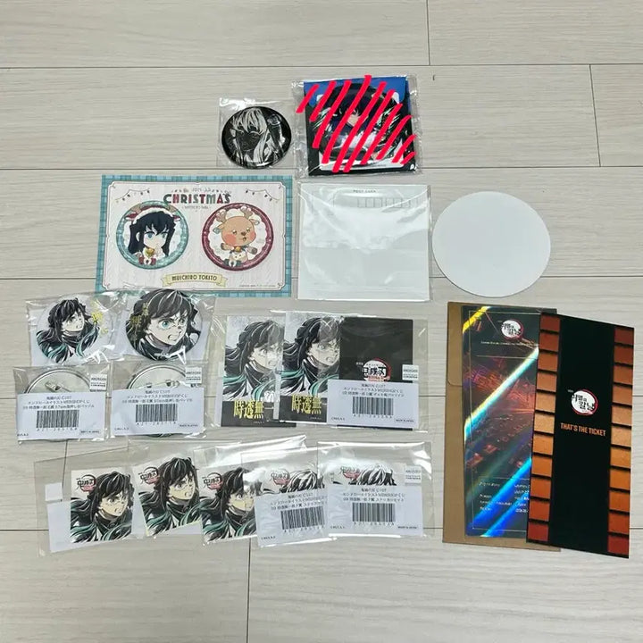 [BUNJANG] Muichiro Tokito Merchandise Bundle (Bromide, Sticker, Coaster, Postcard, Can Badges) / (선착순 덤!) 무이치로 캔뱃지 브로마이드 스티커 코스터 엽서 무한성