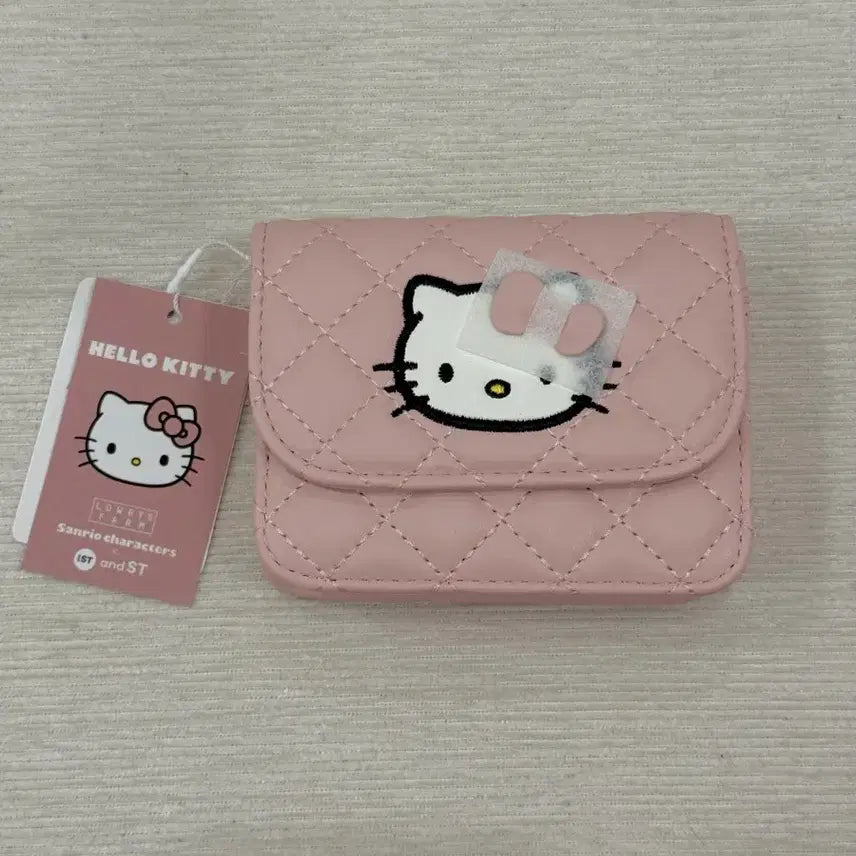 [BUNJANG] Hello Kitty Mypresent Quilted Wallet Pink / 키티 미퍼센트 퀼팅지갑 핑크