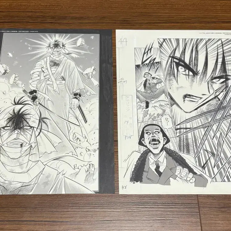 [BUNJANG] Rurouni Kenshin Kenshin Shishio Kyoto Great Print Set / 바람의 검심 켄신 시시오 교토편 복제 원화 일괄