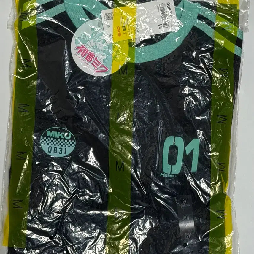[BUNJANG] SPAO x Hatsune Miku Colorblock Short Sleeve T-Shirt (M) / 스파오 하츠네 미쿠 배색 반팔 티셔츠 M