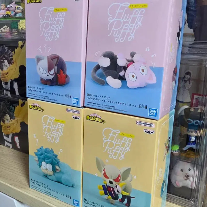 [BUNJANG] My Hero Academia Fluffy Puffy 4-Figure Set / 4개 정품)나의히어로아카데미아 Fluffy Puffy 4종 세트 피규어