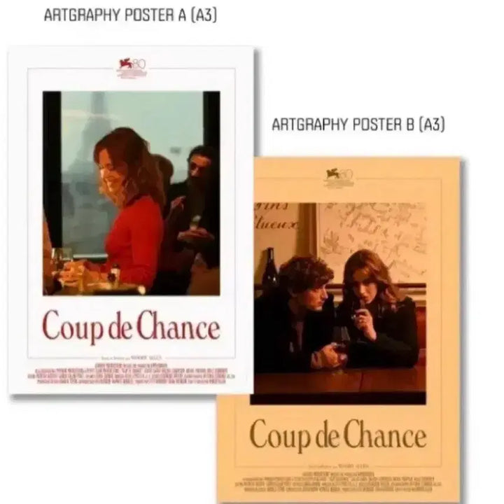 [BUNJANG] Artgraphy Lucky Day in Paris Movie Poster Set (A3) / [아트그라피]영화 럭키 데이 인 파리 아트그라피 포스터(A3)2종일괄