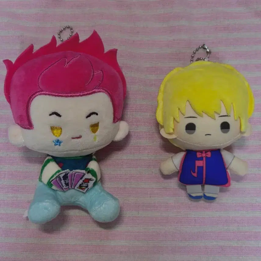 [BUNJANG] Hunter x Hunter Hisoka &amp; Kurapika Plush Charm Bundle Set / (오늘까지)헌터헌터 히소카,크라피카 인형 누이 키링 일괄