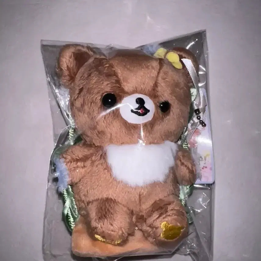 [BUNJANG] Classic Rilakkuma Kogumakun Swing Mascot Plush Doll / 고전 리락쿠마 차이로이코구마 그네 마스코트 인형