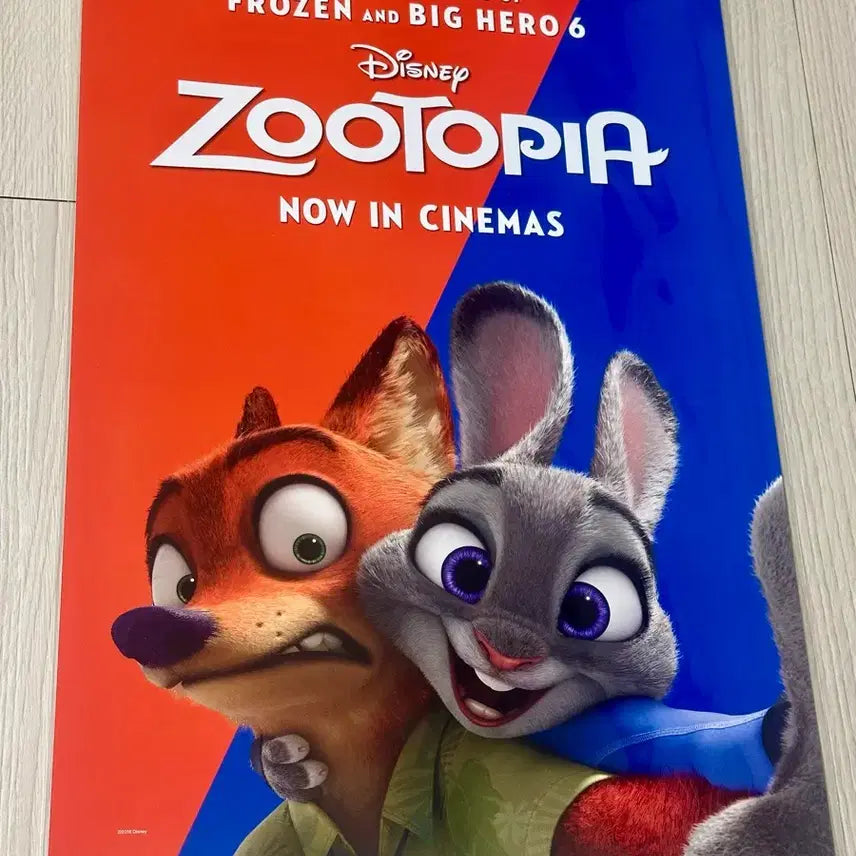 [BUNJANG] Disney Zootopia 1 Judy &amp; Nick A3 Movie Poster Limited Edition / [초희귀한정판]영화 디즈니 주토피아1 주디 닉 포스터(A3)