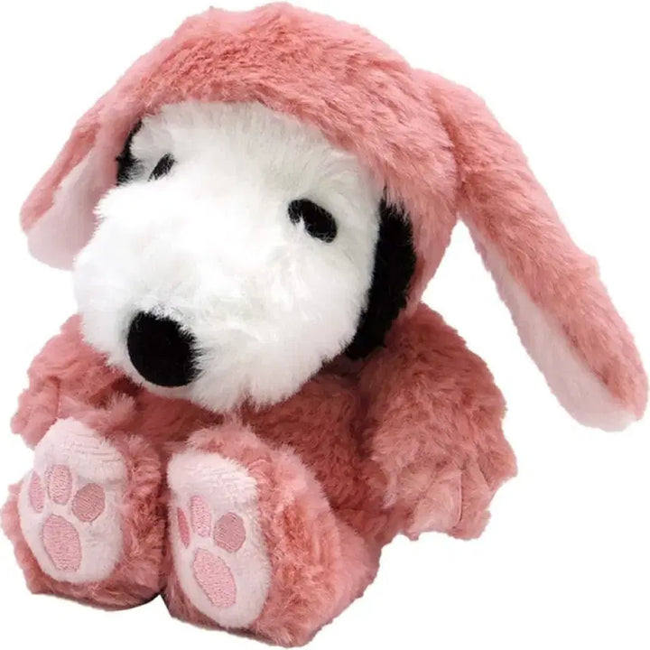 [BUNJANG] Snoopy Eardrop Plush Doll Pink &amp; Brown Bundle Set / 정품 스누피 이어드롭 인형 핑크&amp;브라운 일괄